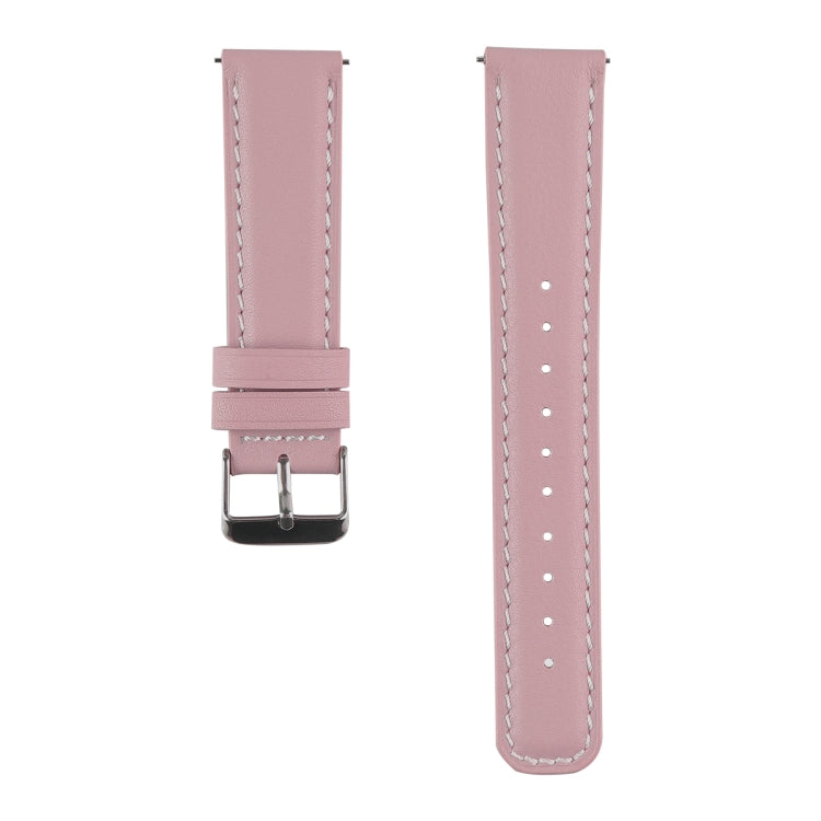 For Samsung Galaxy Watch 3 45mm Round Tail Leather Watch Band(Black) - Watch Bands by buy2fix | Online Shopping UK | buy2fix