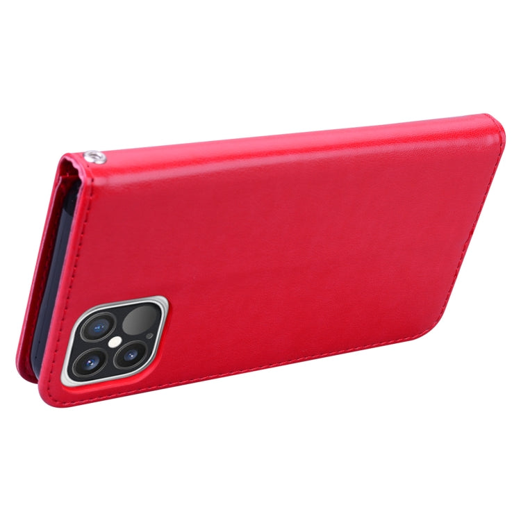 For iPhone 12 Pro Rose Embossed Horizontal Flip PU Leather Case with Holder & Card Slots & Wallet(Red) - iPhone 12 / 12 Pro Cases by buy2fix | Online Shopping UK | buy2fix