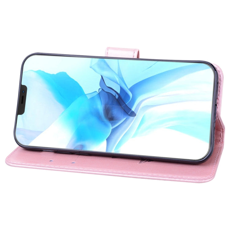 For iPhone 12 Pro Rose Embossed Horizontal Flip PU Leather Case with Holder & Card Slots & Wallet(Rose Red) - iPhone 12 / 12 Pro Cases by buy2fix | Online Shopping UK | buy2fix