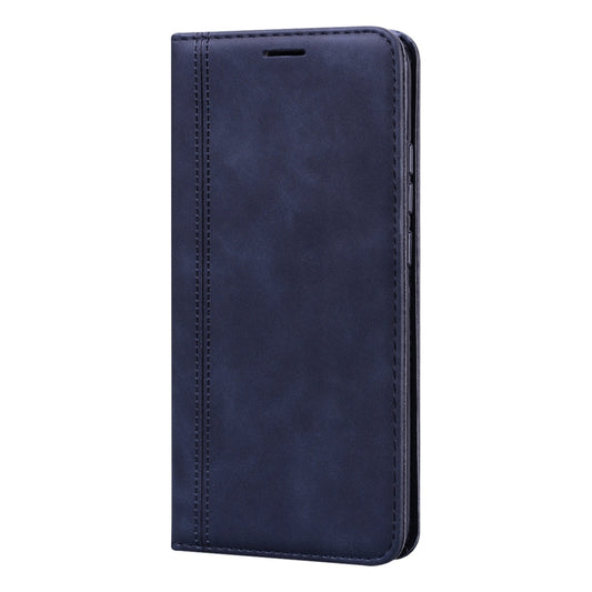 For Xiaomi Redmi 9A Frosted Business Magnetic Horizontal Flip PU Leather Case with Holder & Card Slot & Lanyard(Black) by buy2fix