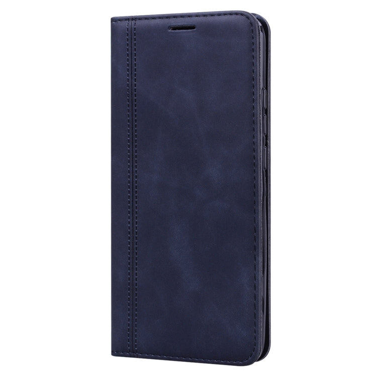 For Xiaomi Redmi 9C Frosted Business Magnetic Horizontal Flip PU Leather Case with Holder & Card Slot & Lanyard(Black) - Xiaomi Cases by buy2fix | Online Shopping UK | buy2fix
