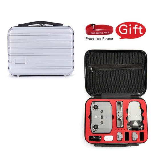 ls-S004 Portable Waterproof Drone Handbag Storage Bag for DJI Mavic Mini 2(Silver +Red Liner) by buy2fix