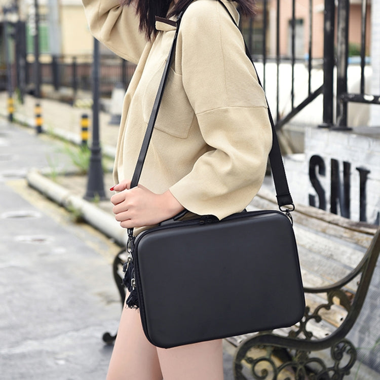 LS4456 Portable Drone PU Shoulder Storage Bag Handbag for DJI Mavic Mini 2(Black + Red Liner) by buy2fix