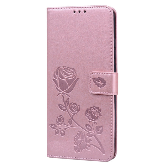 For Xiaomi Redmi 9C Rose Embossed Horizontal Flip PU Leather Case with Holder & Card Slots & Wallet(Rose Gold) by buy2fix