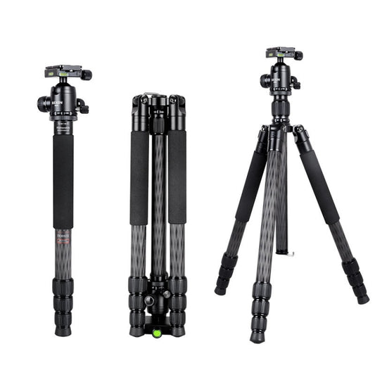 BEXIN W284C H36 Carbon Fiber Professional Photo Tripod for DSLR Camera by BEXIN