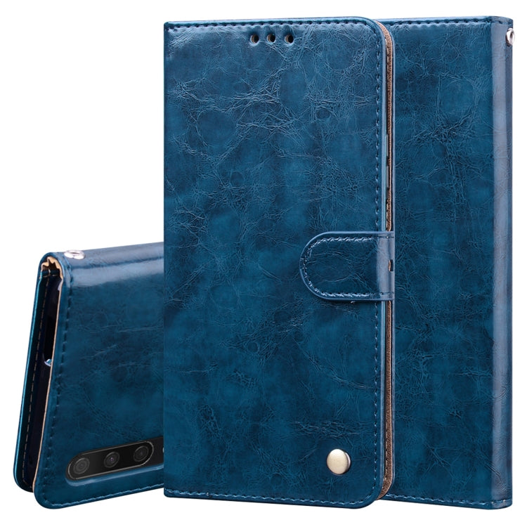 For Huawei Honor 9X / 9X Pro / Y9s / P Smart Pro 2019 Business Style Oil Wax Texture Horizontal Flip Leather Case with Holder & Card Slots & Wallet(Blue) - Honor Cases by buy2fix | Online Shopping UK | buy2fix