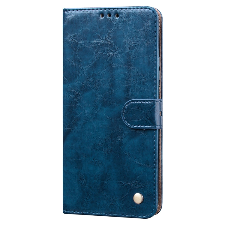 For Huawei Honor 9X / 9X Pro / Y9s / P Smart Pro 2019 Business Style Oil Wax Texture Horizontal Flip Leather Case with Holder & Card Slots & Wallet(Blue) - Honor Cases by buy2fix | Online Shopping UK | buy2fix