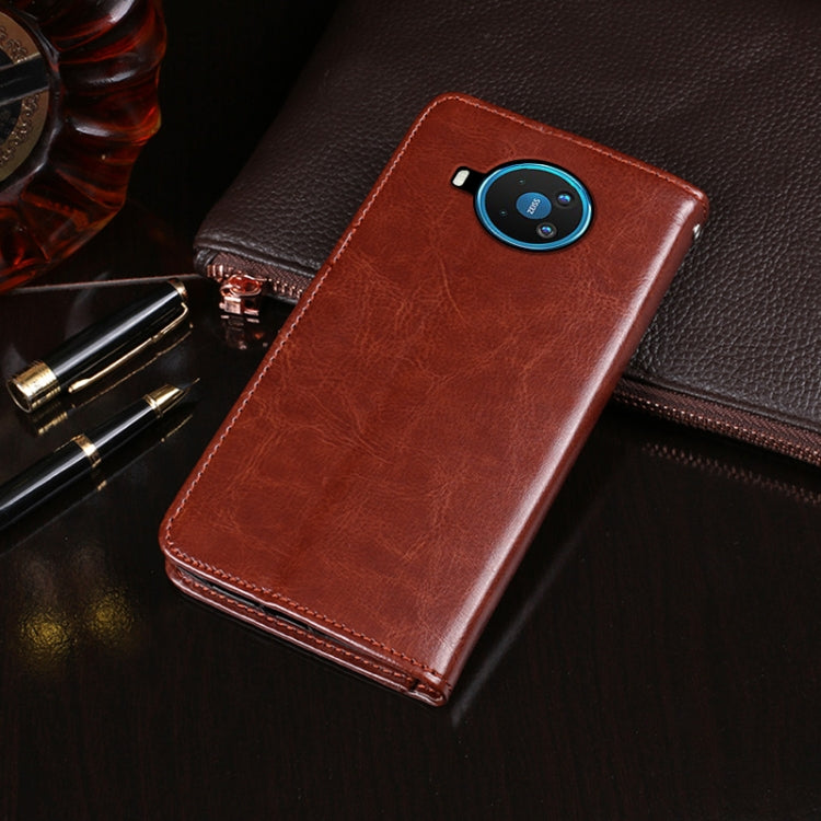For Nokia 8.3 5G idewei Crazy Horse Texture Horizontal Flip Leather Case with Holder & Card Slots & Wallet(Rose Red) - Nokia Cases by idewei | Online Shopping UK | buy2fix
