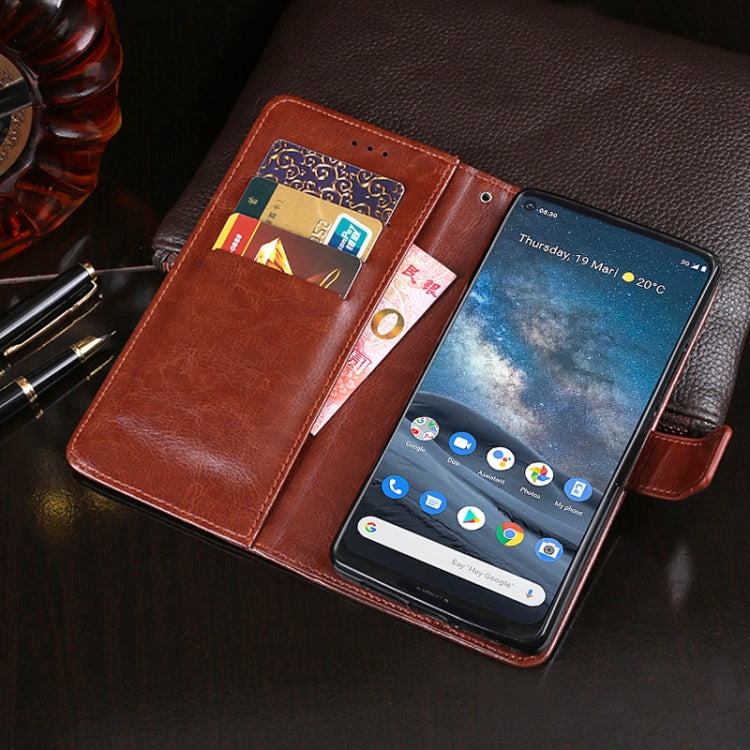 For Nokia 8.3 5G idewei Crazy Horse Texture Horizontal Flip Leather Case with Holder & Card Slots & Wallet(Rose Red) - Nokia Cases by idewei | Online Shopping UK | buy2fix