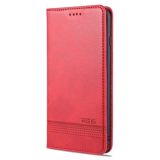 AZNS Magnetic Calf Texture Horizontal Flip Leather Case with Card Slots & Holder & Wallet For iPhone 8 Plus/7 Plus(Red) by AZNS