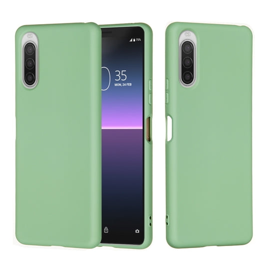 For Sony Xperia 5 II Pure Color Liquid Silicone Shockproof Full Coverage Case(Green) by buy2fix