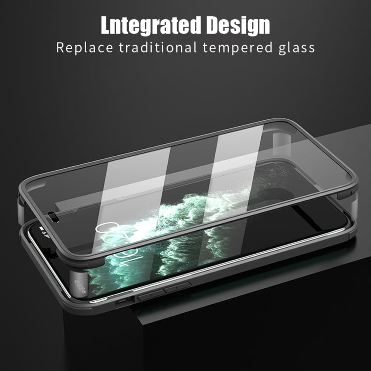 For iPhone 11 Pro Double-sided Plastic Glass Protective Case (Black) by buy2fix