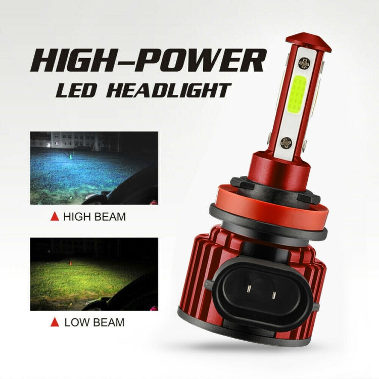 F8 H8 / H9 / H11 2 PCS DC9-36V 22W 2500LM IP68 Car LED Headlight Lamps(6000K White Light) - LED Headlamps by buy2fix | Online Shopping UK | buy2fix