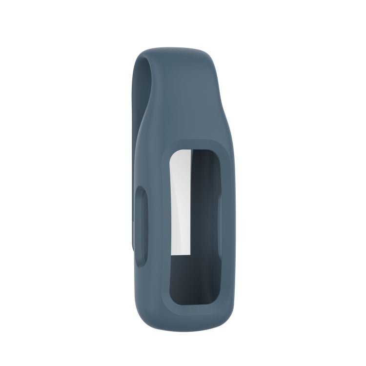 For Fitbit Inspire 2 Steel Sheet Silicone Protective Clip Case Cover(Rock Cyan) - Watch Cases by buy2fix | Online Shopping UK | buy2fix
