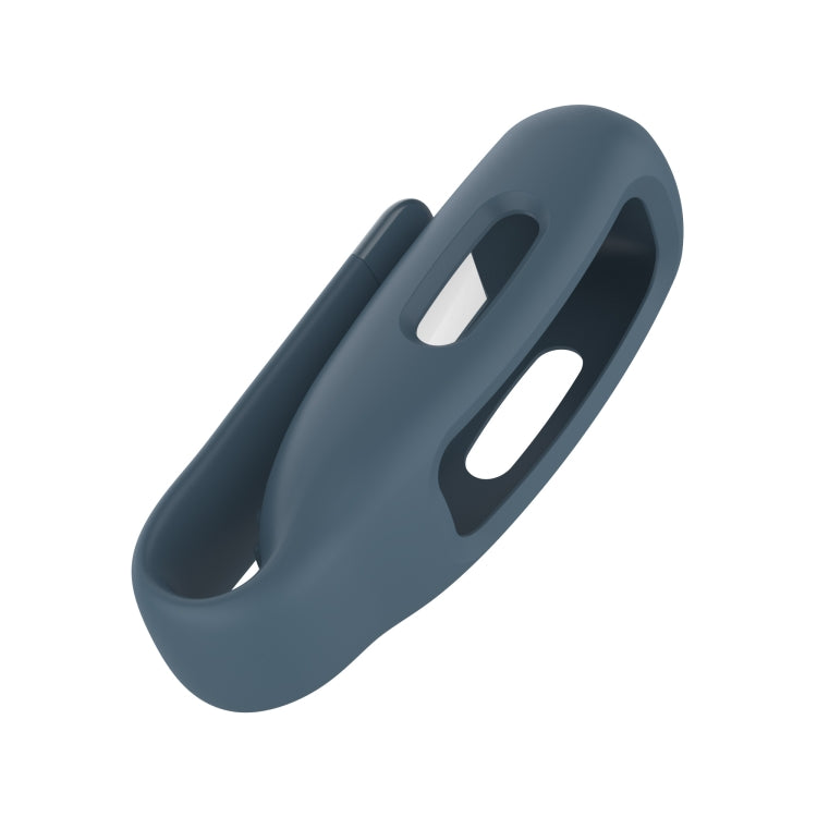 For Fitbit Inspire 2 Steel Sheet Silicone Protective Clip Case Cover(Rock Cyan) - Watch Cases by buy2fix | Online Shopping UK | buy2fix