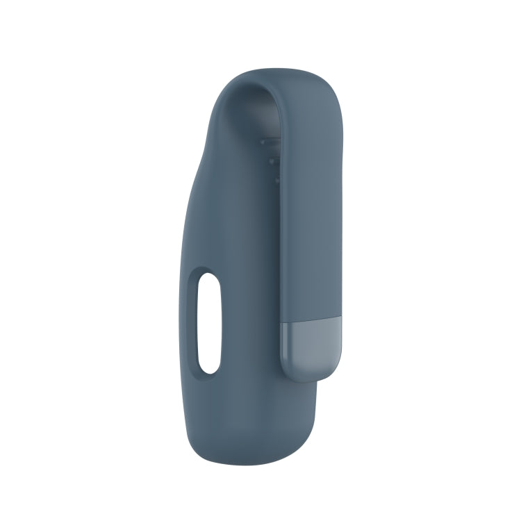 For Fitbit Inspire 2 Steel Sheet Silicone Protective Clip Case Cover(Rock Cyan) - Watch Cases by buy2fix | Online Shopping UK | buy2fix