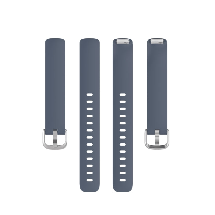 For Fitbit Inspire 2 TPE Watch Band, Size:S(Grey) - Watch Bands by buy2fix | Online Shopping UK | buy2fix