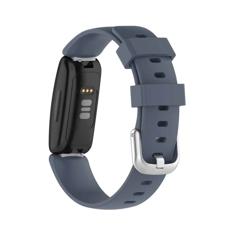 For Fitbit Inspire 2 TPE Watch Band, Size:S(Grey) - Watch Bands by buy2fix | Online Shopping UK | buy2fix