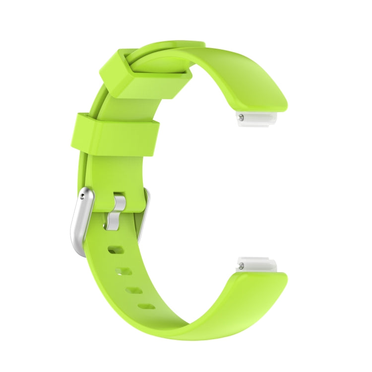 For Fitbit Inspire 2 TPE Watch Band, Size:S(Lime Green) - Watch Bands by buy2fix | Online Shopping UK | buy2fix