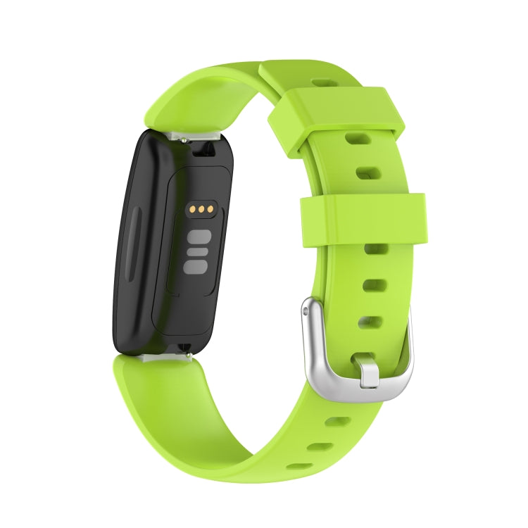 For Fitbit Inspire 2 TPE Watch Band, Size:S(Lime Green) - Watch Bands by buy2fix | Online Shopping UK | buy2fix