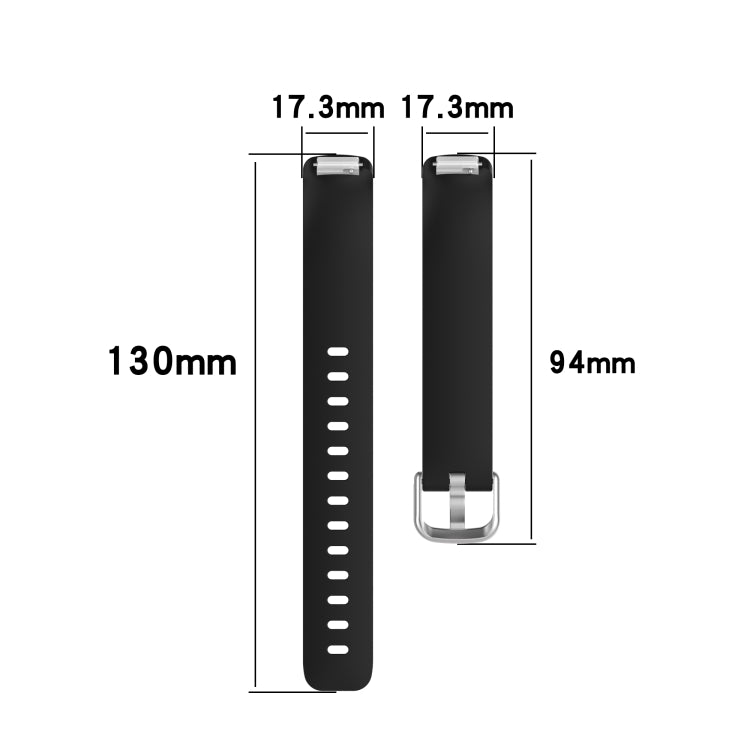 For Fitbit Inspire 2 TPE Watch Band, Size:L(Light Purple) - Watch Bands by buy2fix | Online Shopping UK | buy2fix