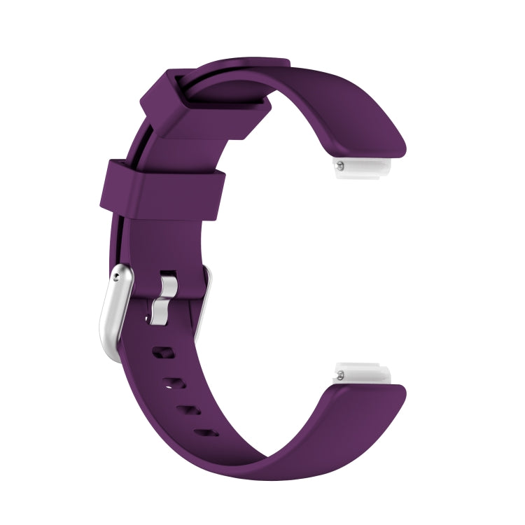 For Fitbit Inspire 2 TPE Watch Band, Size:L(Dark Purple) - Watch Bands by buy2fix | Online Shopping UK | buy2fix