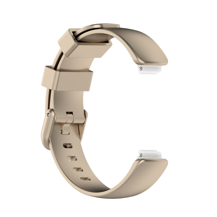 For Fitbit Inspire 2 TPE Watch Band, Size:L(Champagne Gold) - Watch Bands by buy2fix | Online Shopping UK | buy2fix