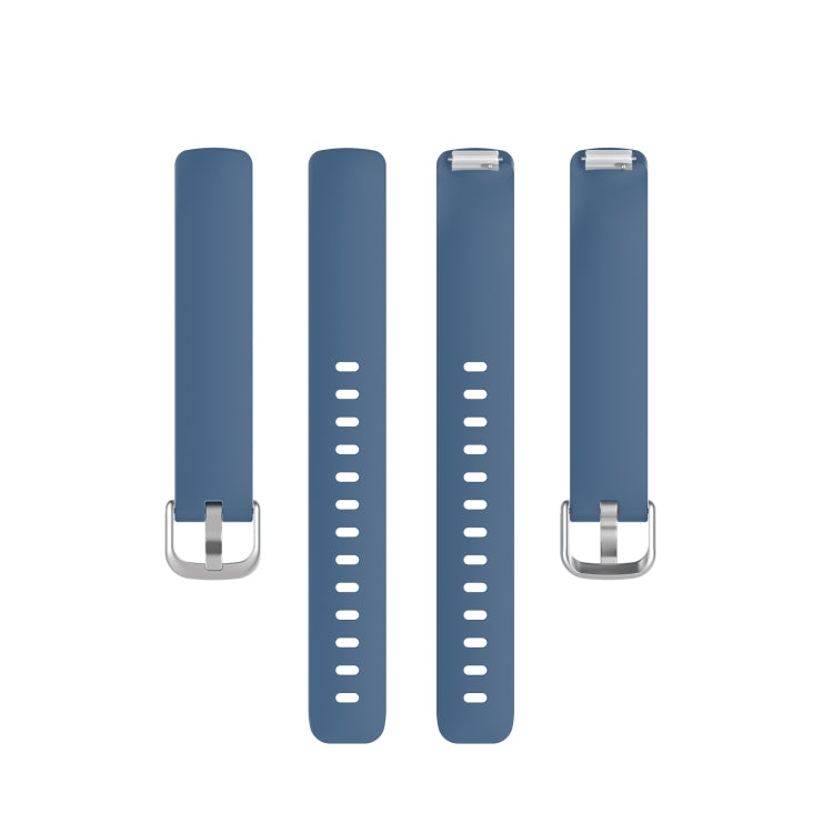 For Fitbit Inspire 2 TPE Watch Band, Size:L(Rock Cyan) - Watch Bands by buy2fix | Online Shopping UK | buy2fix