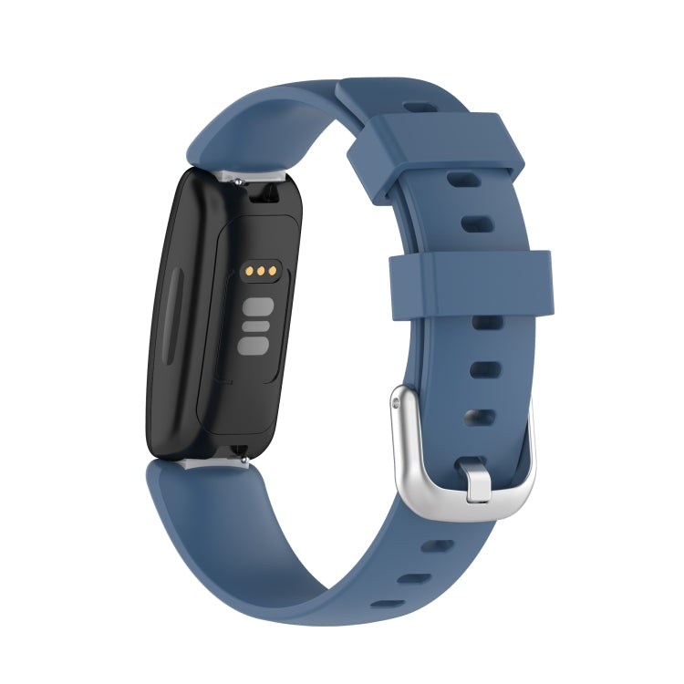 For Fitbit Inspire 2 TPE Watch Band, Size:L(Rock Cyan) - Watch Bands by buy2fix | Online Shopping UK | buy2fix