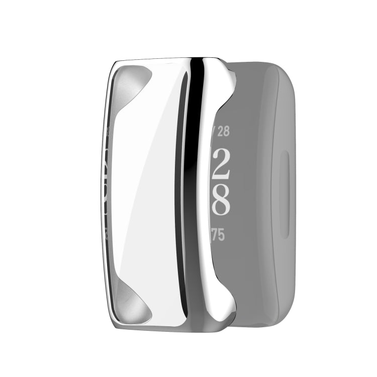 For Fitbit Inspire 2 Full Coverage PC Protective Case Cover(Silver) - Watch Cases by buy2fix | Online Shopping UK | buy2fix