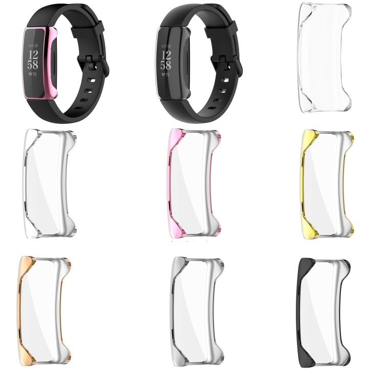 For Fitbit Inspire 2 Full Coverage PC Protective Case Cover(Silver) - Watch Cases by buy2fix | Online Shopping UK | buy2fix