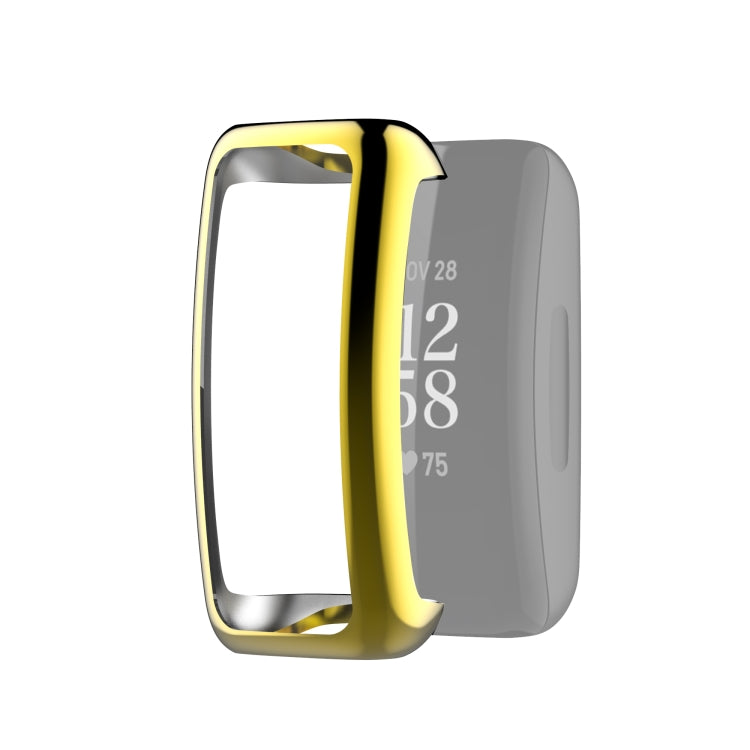 For Fitbit Inspire 2 Full Coverage TPU Protective Case Cover(Gold) - Watch Cases by buy2fix | Online Shopping UK | buy2fix