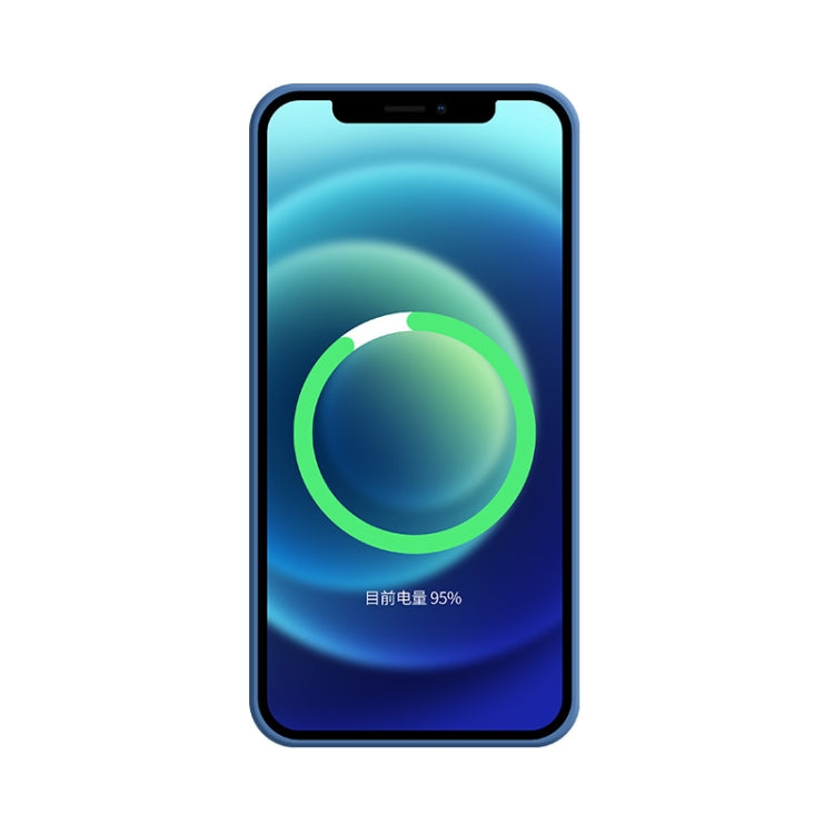 For iPhone 12 Pro Max Silicone Full Coverage Shockproof Magsafe Case(Blue) - iPhone 12 Pro Max Cases by buy2fix | Online Shopping UK | buy2fix