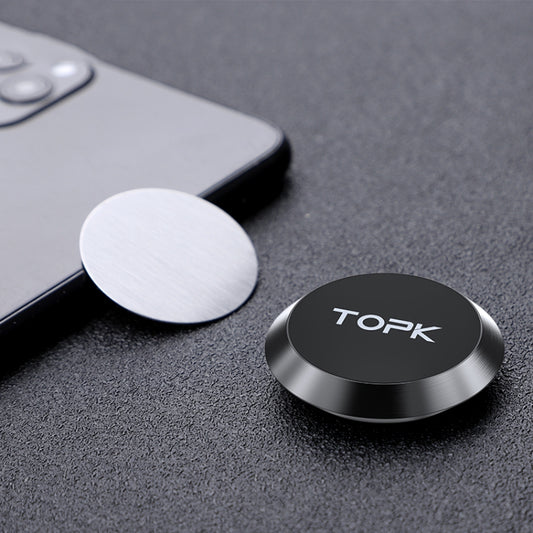 TOPK D21 Car Mobile Phone Holder Magnetic Universal In-car Phone Holder Stand(Black) by TOPK