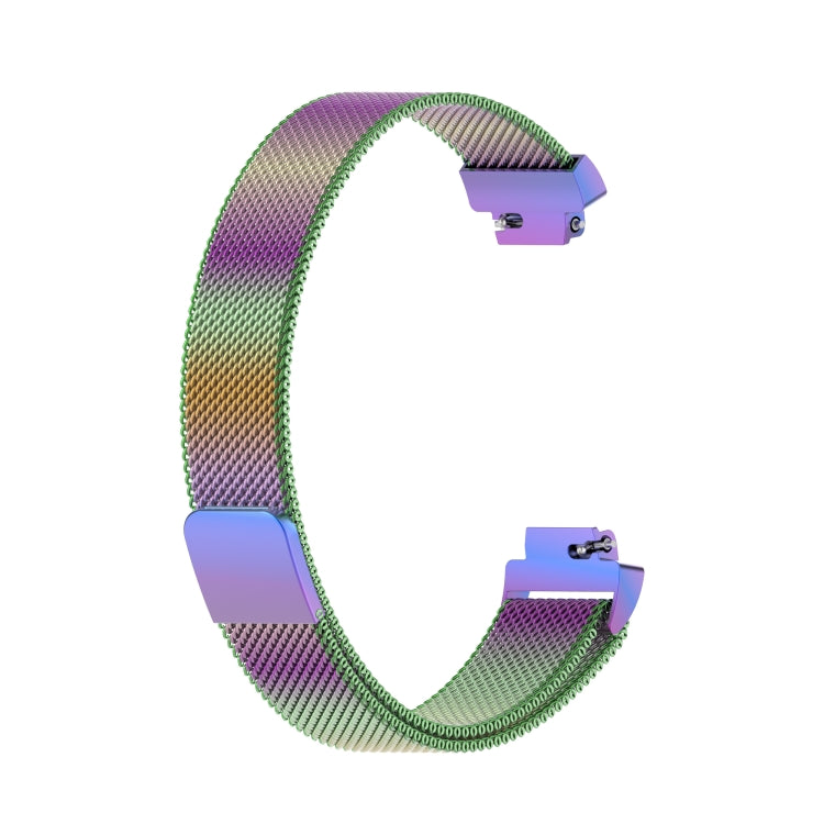 For Fitbit Inspire 2 Milanese Watch Band, Size:S(Colorful) - Watch Bands by buy2fix | Online Shopping UK | buy2fix