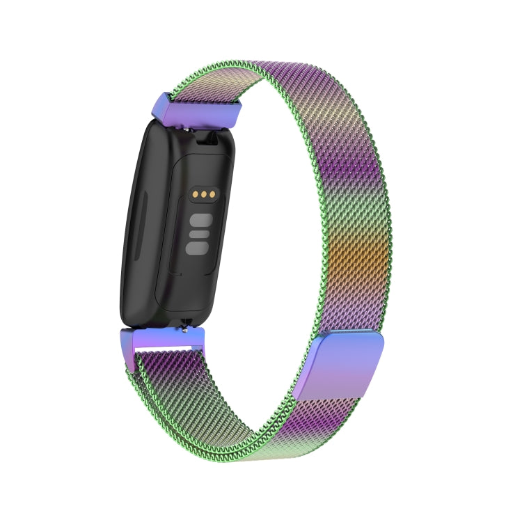 For Fitbit Inspire 2 Milanese Watch Band, Size:S(Colorful) - Watch Bands by buy2fix | Online Shopping UK | buy2fix
