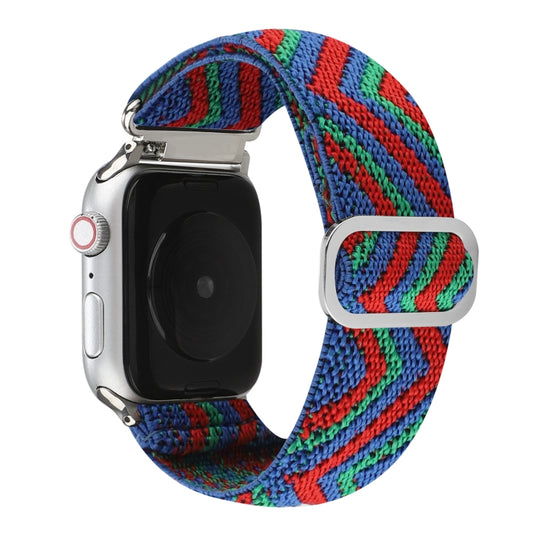 Metal Japanese Buckle Elastic Nylon Watch Band For Apple Watch Series 7 45mm / 6 & SE & 5 & 4 44mm / 3 & 2 & 1 42mm(18) by buy2fix