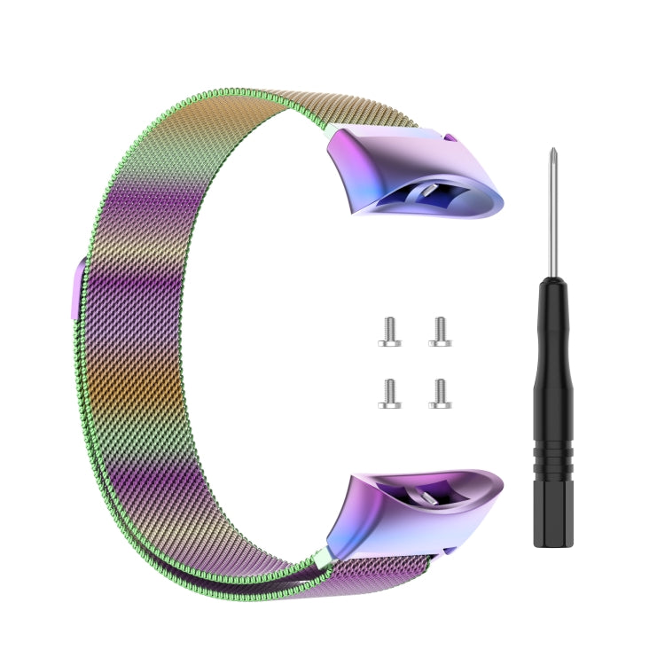 For Garmin Forerunner 45 / 45S / Swim 2 Milanese Watch Band(Colorful) - Watch Bands by buy2fix | Online Shopping UK | buy2fix
