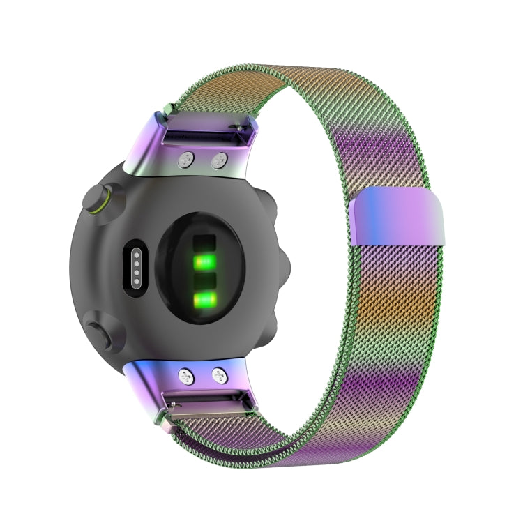 For Garmin Forerunner 45 / 45S / Swim 2 Milanese Watch Band(Colorful) - Watch Bands by buy2fix | Online Shopping UK | buy2fix
