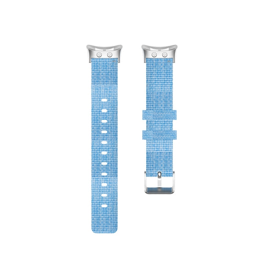 For Garmin Forerunner 45 / 45S / Swim 2 Universal Nylon Canvas Watch Band(Sky Blue) by buy2fix