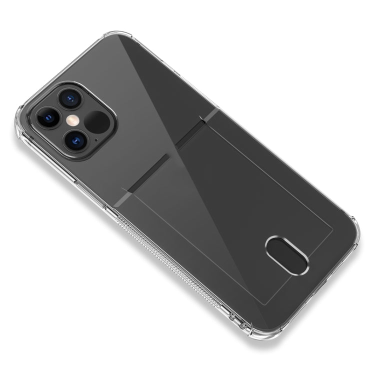 For iPhone 12 Pro Max TPU Transparent Protective Case with Card Slots(Transparent) - iPhone 12 Pro Max Cases by buy2fix | Online Shopping UK | buy2fix