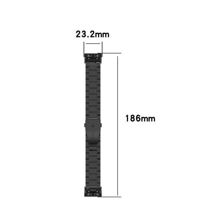 For Garmin Forerunner 35 / 30 Universal Three Beads Stainless Steel Watch Band(Silver) - Watch Bands by buy2fix | Online Shopping UK | buy2fix