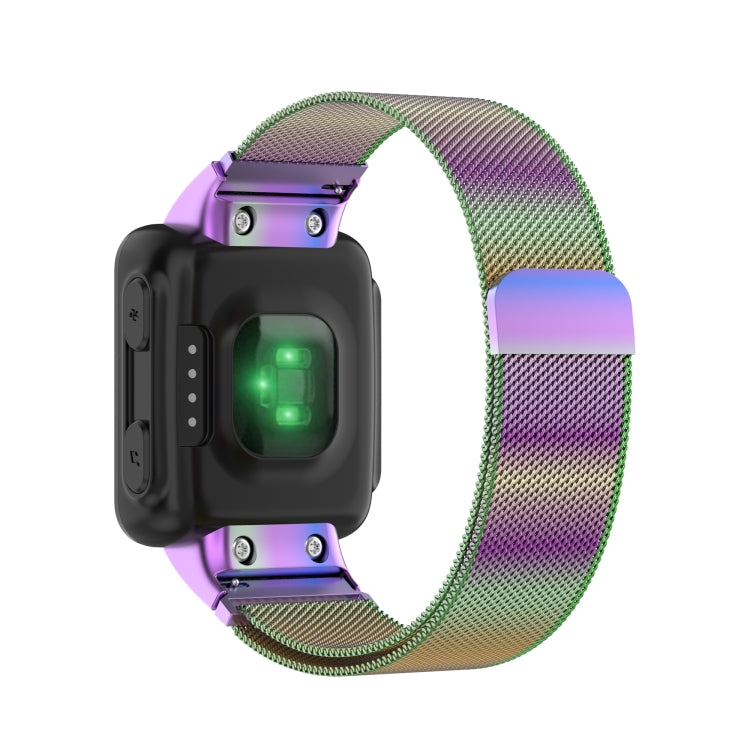 For Garmin Forerunner 35 / 30 Milanese Watch Band(Colorful) - Watch Bands by buy2fix | Online Shopping UK | buy2fix