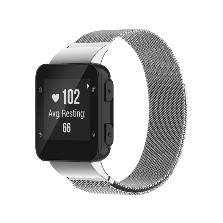 For Garmin Forerunner 35 / 30 Milanese Watch Band(Silver) - Watch Bands by buy2fix | Online Shopping UK | buy2fix