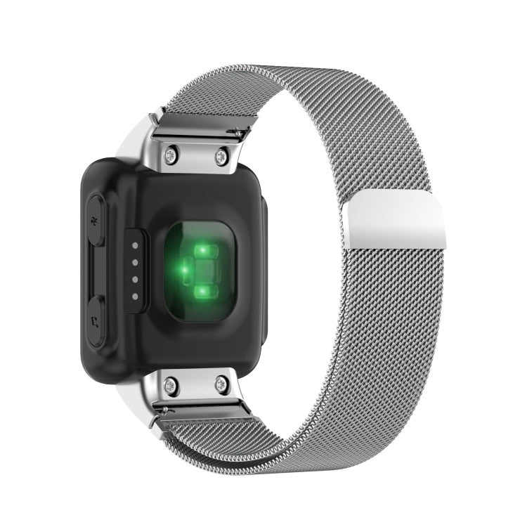For Garmin Forerunner 35 / 30 Milanese Watch Band(Silver) - Watch Bands by buy2fix | Online Shopping UK | buy2fix