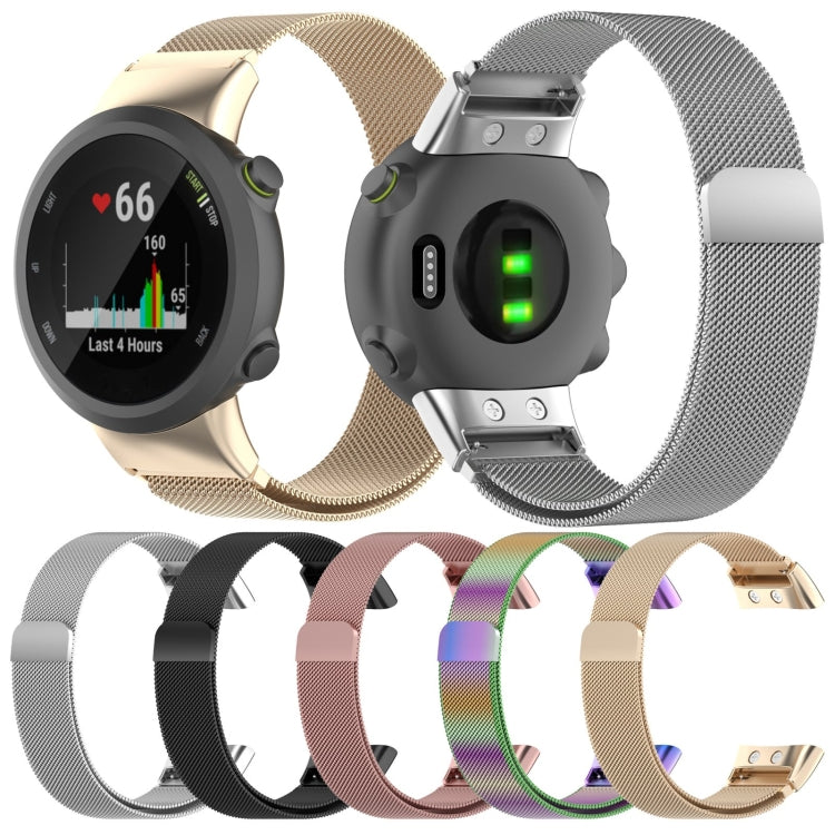 For Garmin Forerunner 35 / 30 Milanese Watch Band(Champagne Gold) by buy2fix