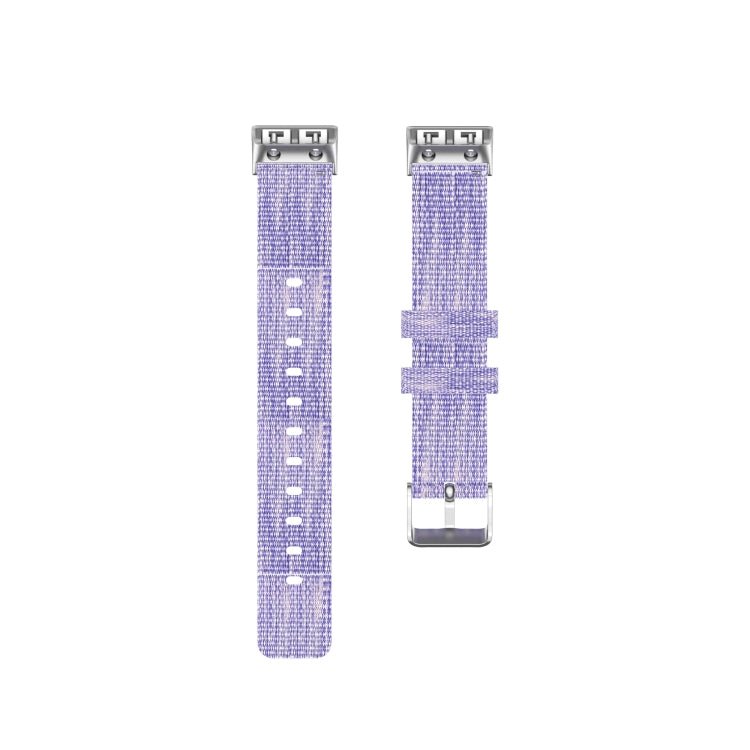For Garmin Forerunner 35 / 30 Universal Nylon Canvas Watch Band(Purple) - Watch Bands by buy2fix | Online Shopping UK | buy2fix