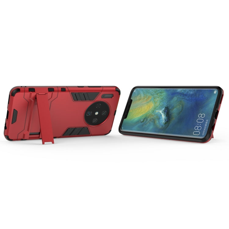 For Huawei Mate 30 PC + TPU Shockproof Protective Case with Holder(Red) - Huawei Cases by buy2fix | Online Shopping UK | buy2fix