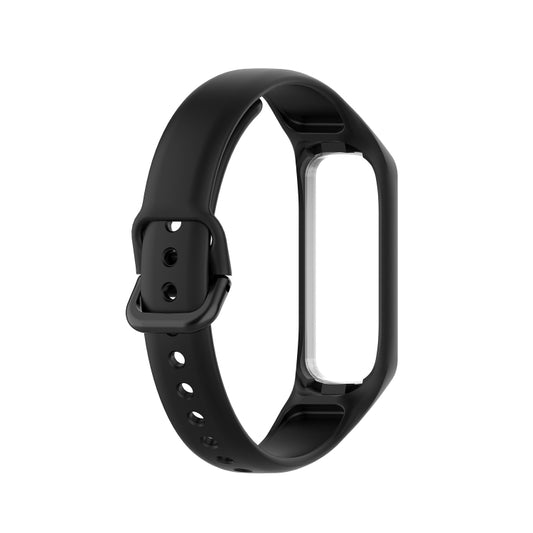 For Samsung Galaxy Fit 2 Silicone Watch Band(Black) by buy2fix