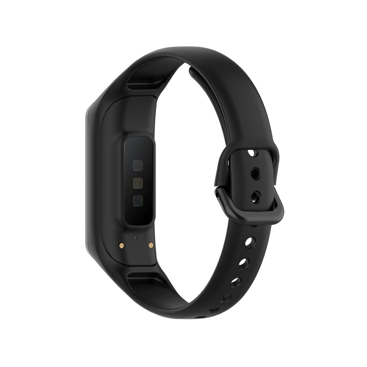 For Samsung Galaxy Fit 2 Silicone Watch Band(Black) - Watch Bands by buy2fix | Online Shopping UK | buy2fix